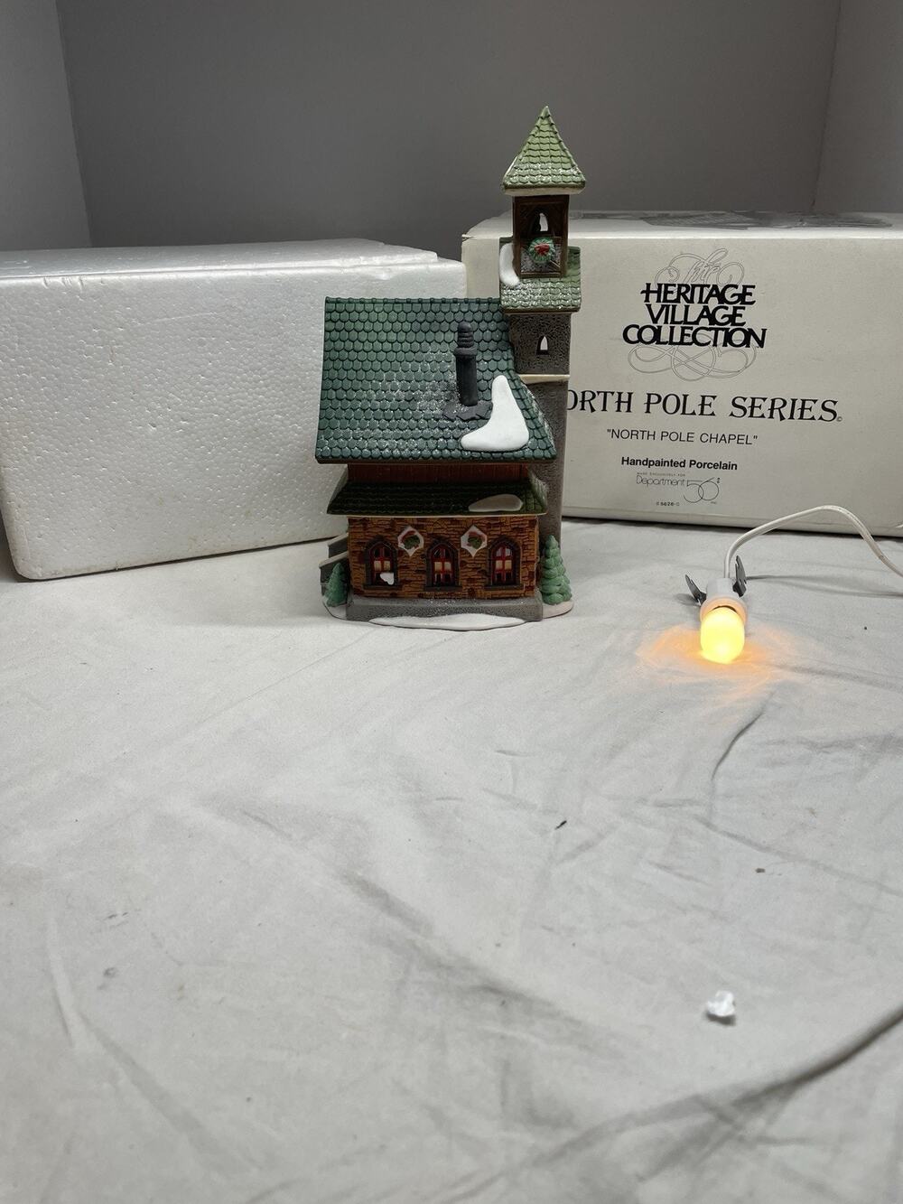RETIRED Dept 56 - North Pole Village Series" North Pole Chapel" - #5626-0